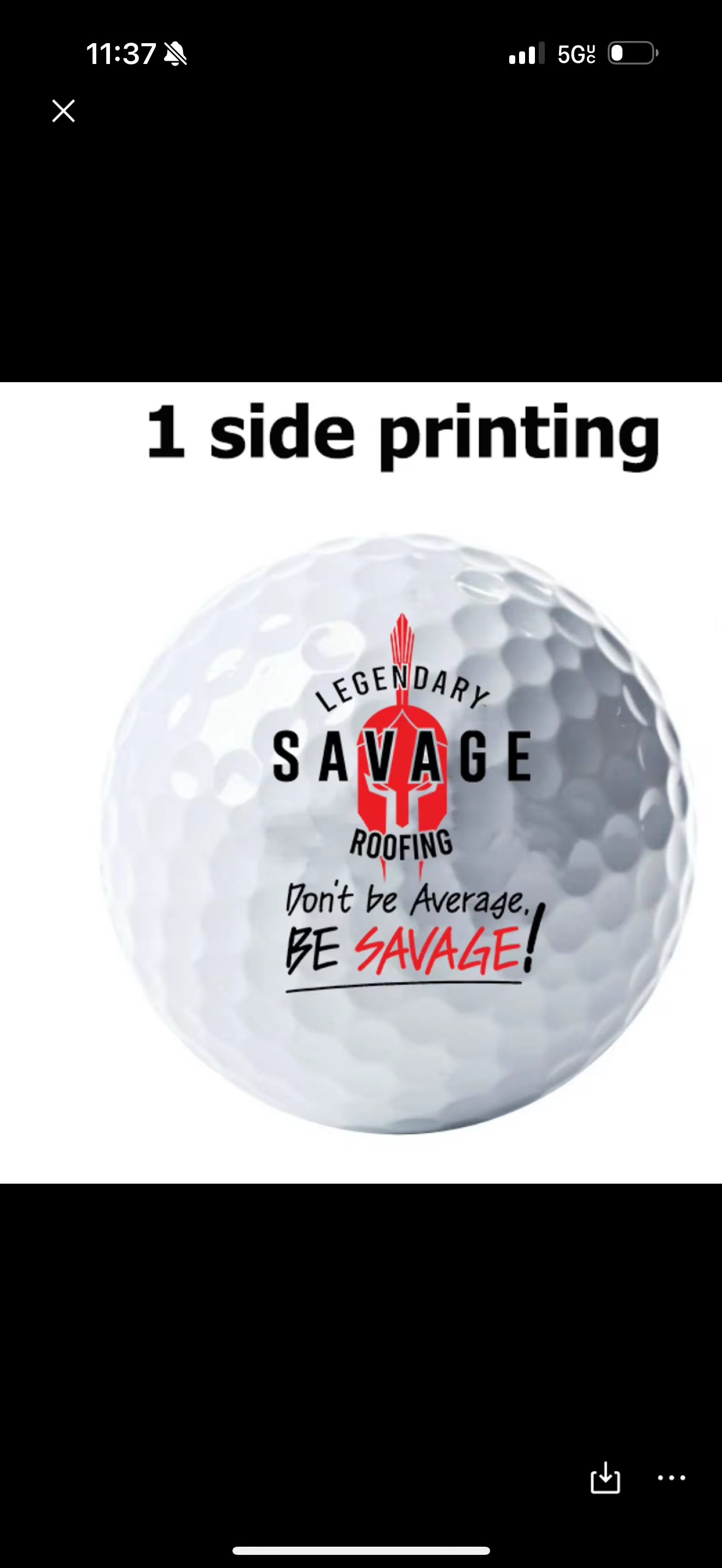 Custom golf balls