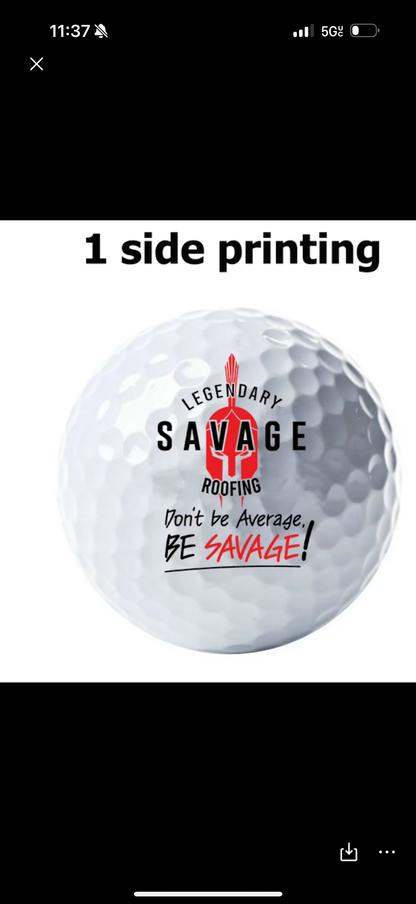 Custom golf balls