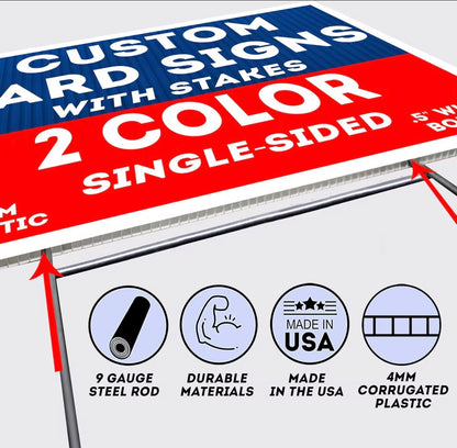 Custom yard signs