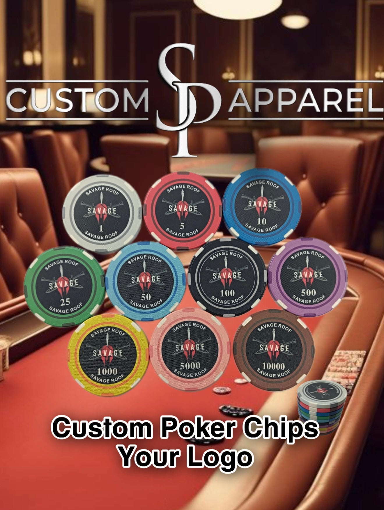 Custom poker chips