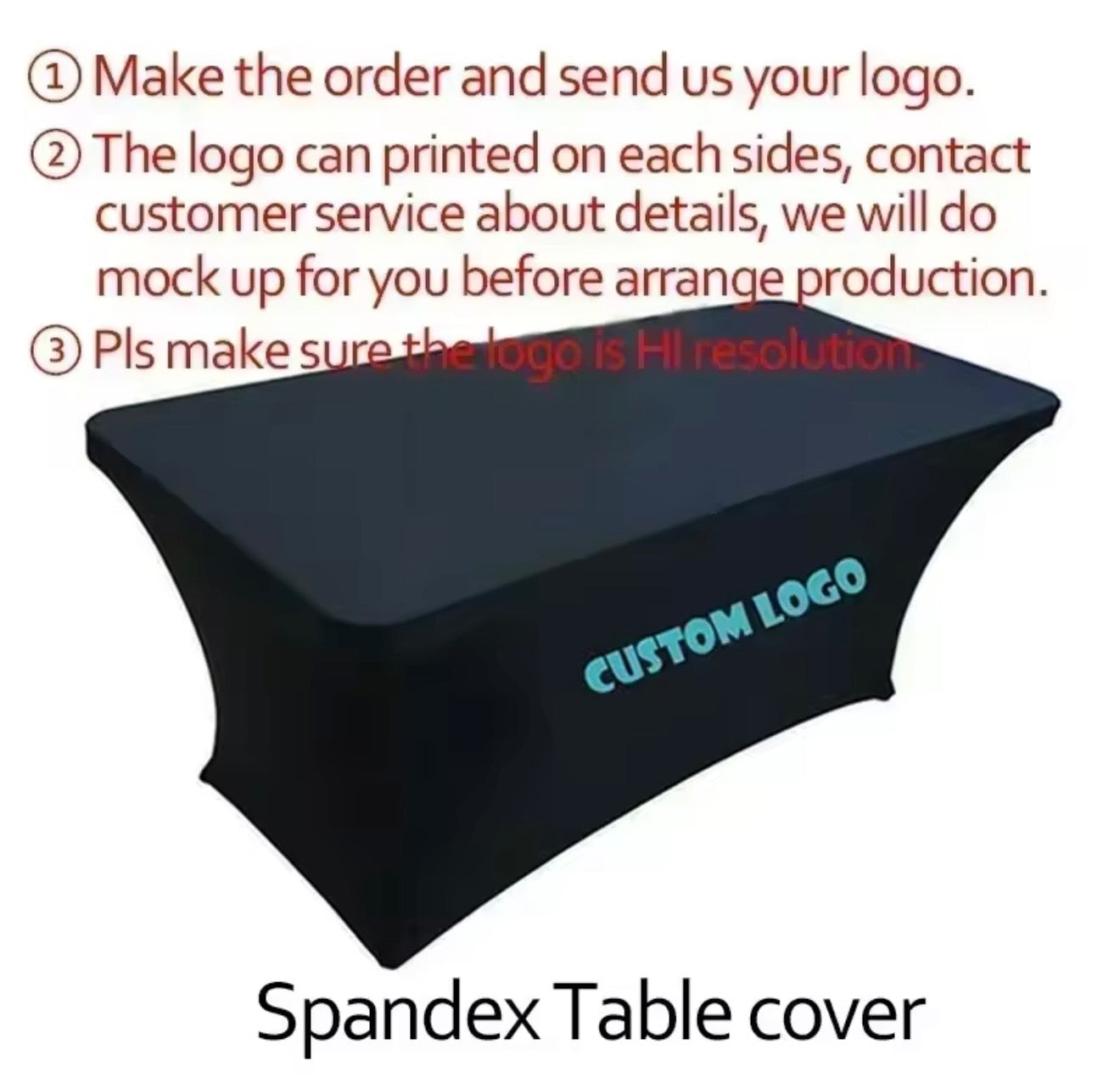 Spandex Table Cover Stretch (Custom Logo)