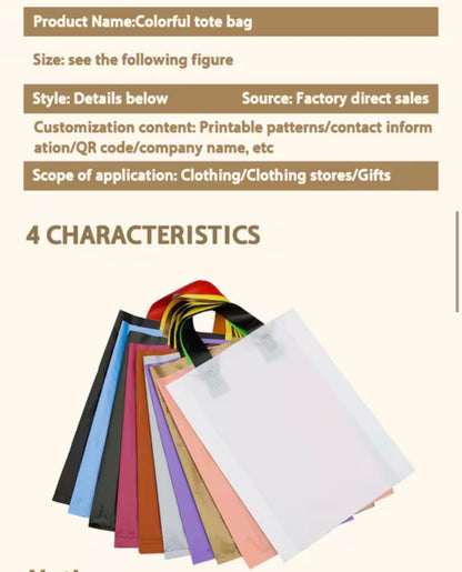 PACKAGING BAG
Customizable printing logo