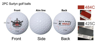 Custom golf balls