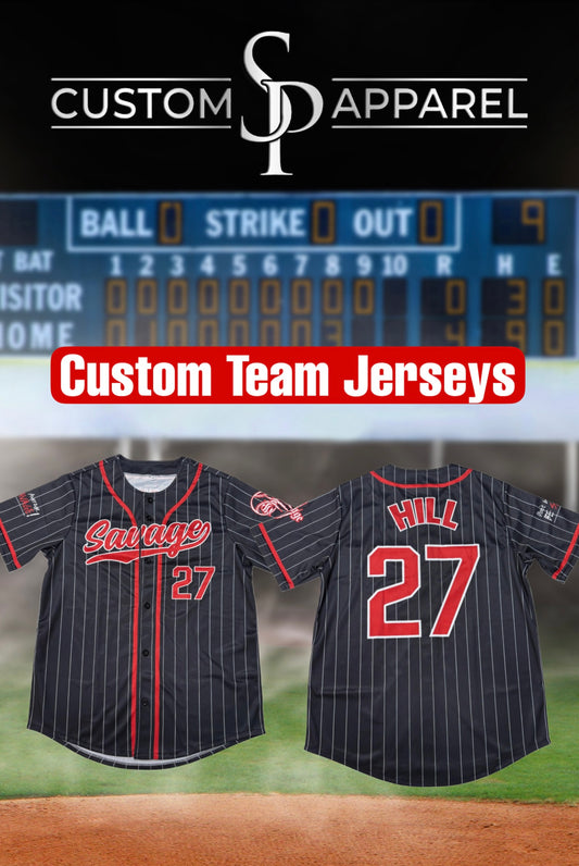 Custom team jerseys