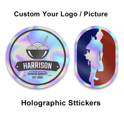 Holographic Dot custom stickers