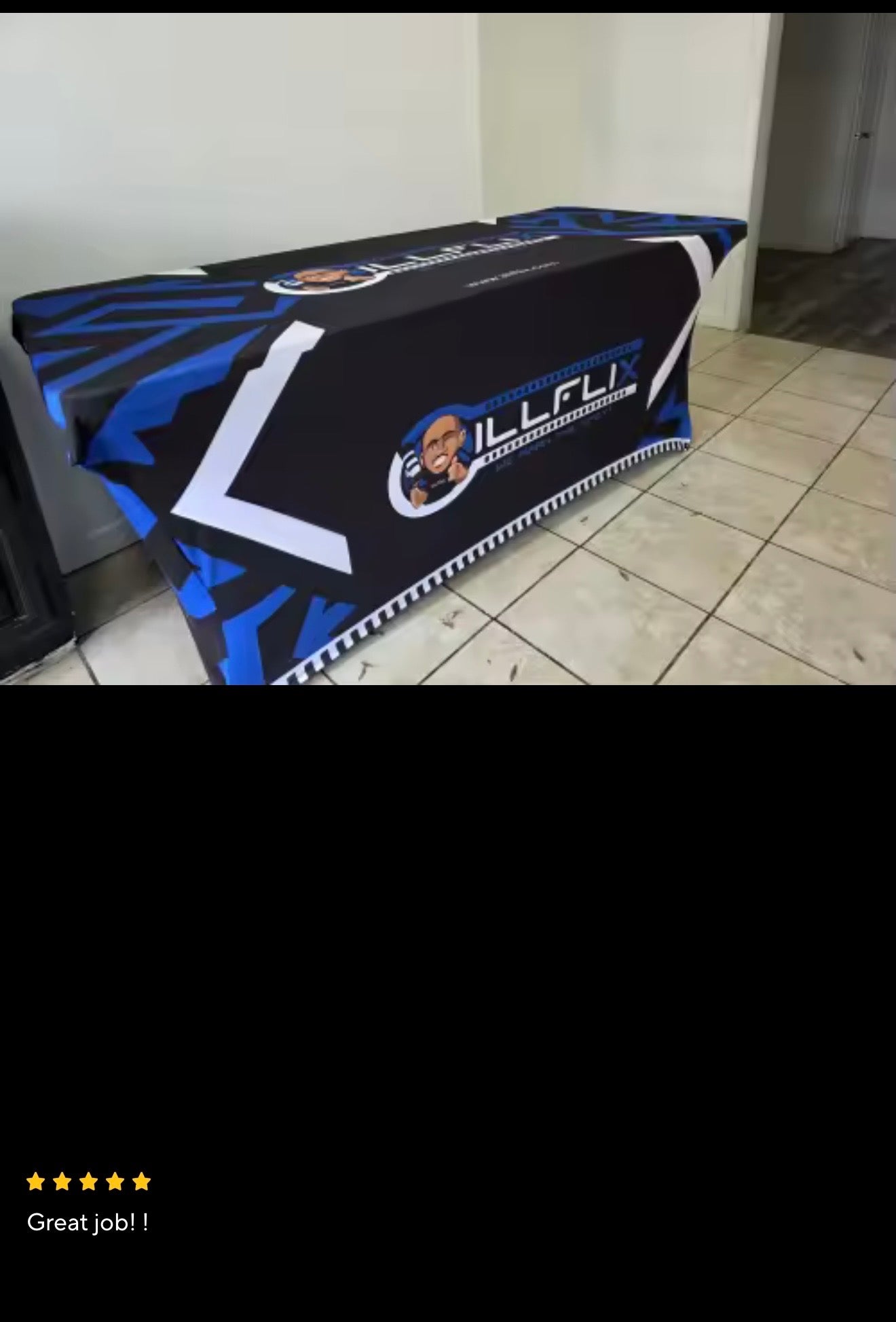 Spandex Table Cover Stretch (Custom Logo)