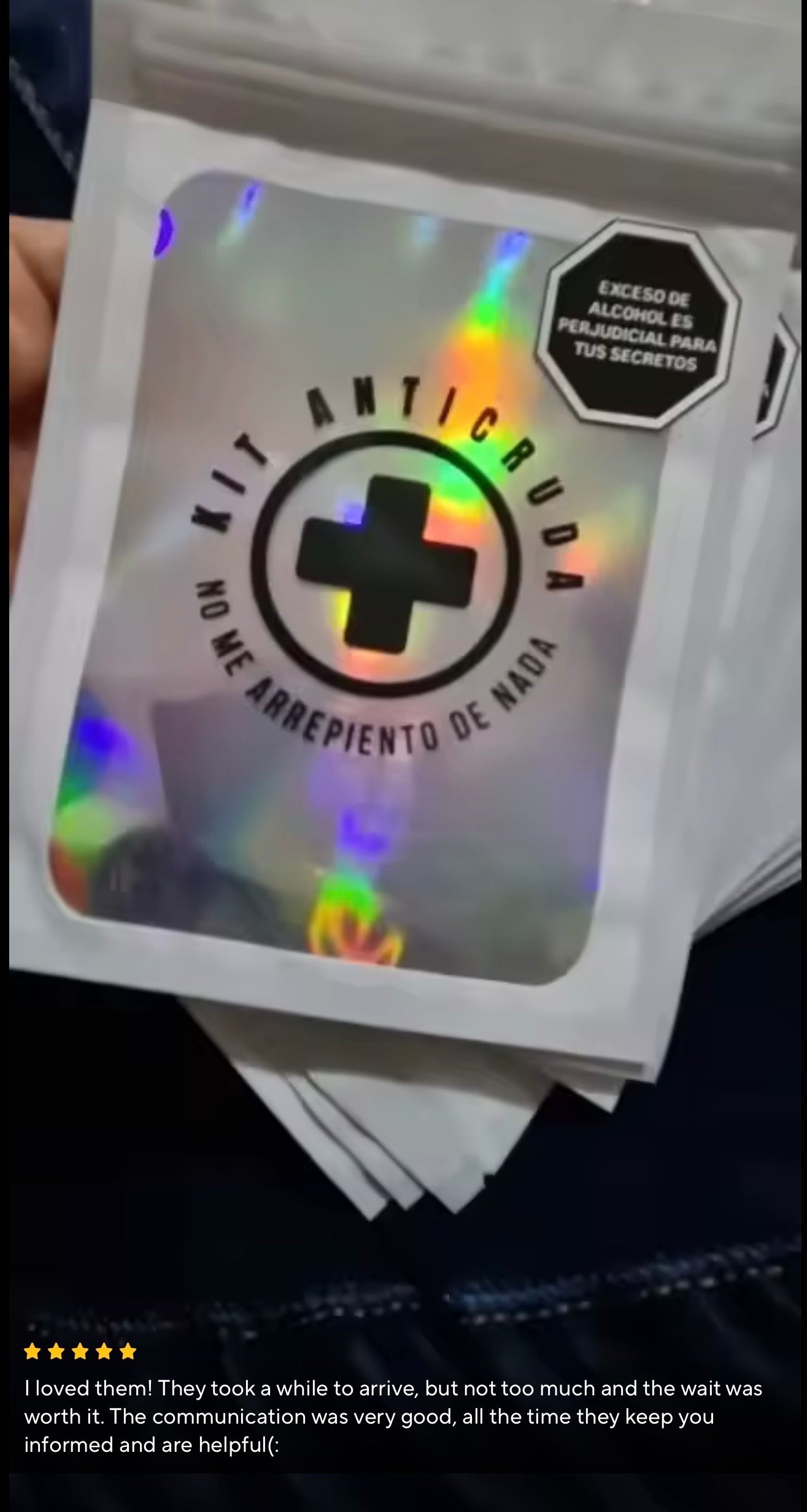 Resealable Holographic Aluminum Foil Hermetic Packaging (Custom Logo Printed)