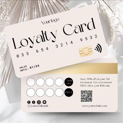 Salon loyalty cards
