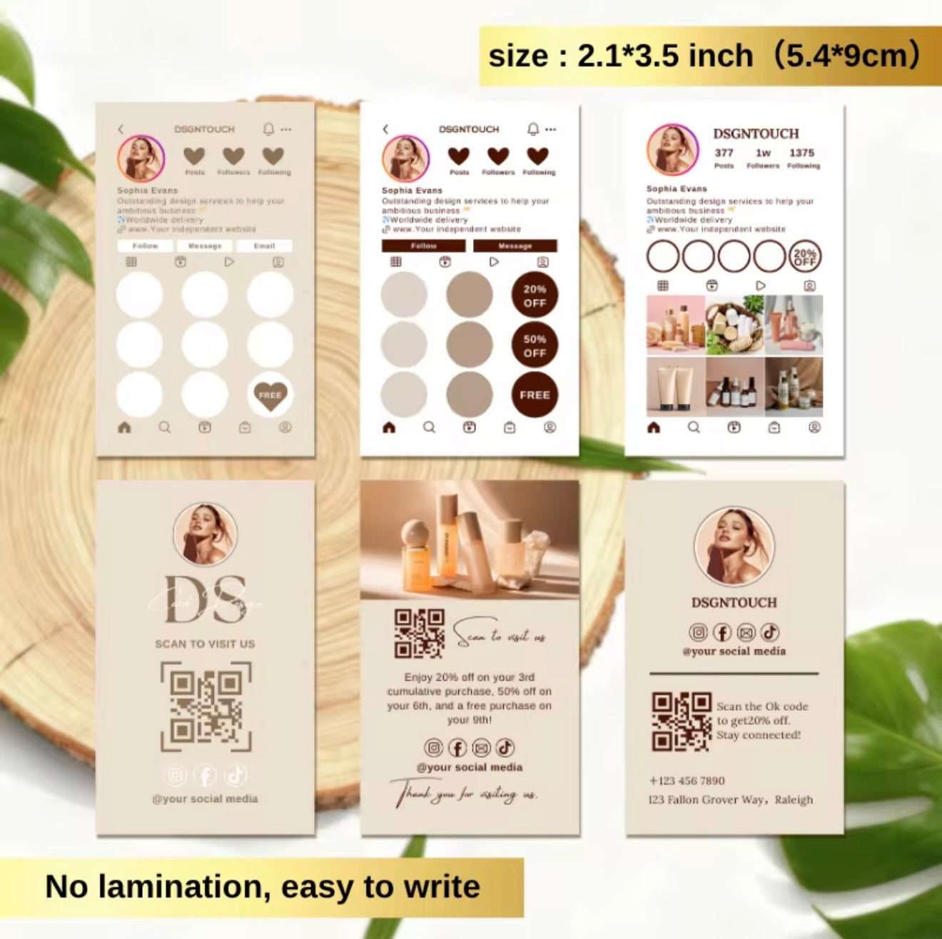 Salon loyalty cards