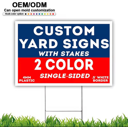 Custom yard signs