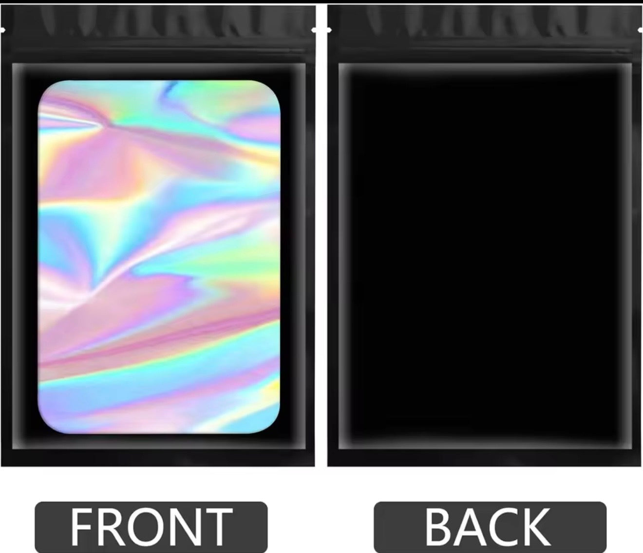 Resealable Holographic Aluminum Foil Hermetic Packaging (Custom Logo Printed)
