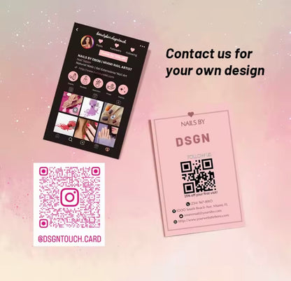 Instagram salon business Card Personalized