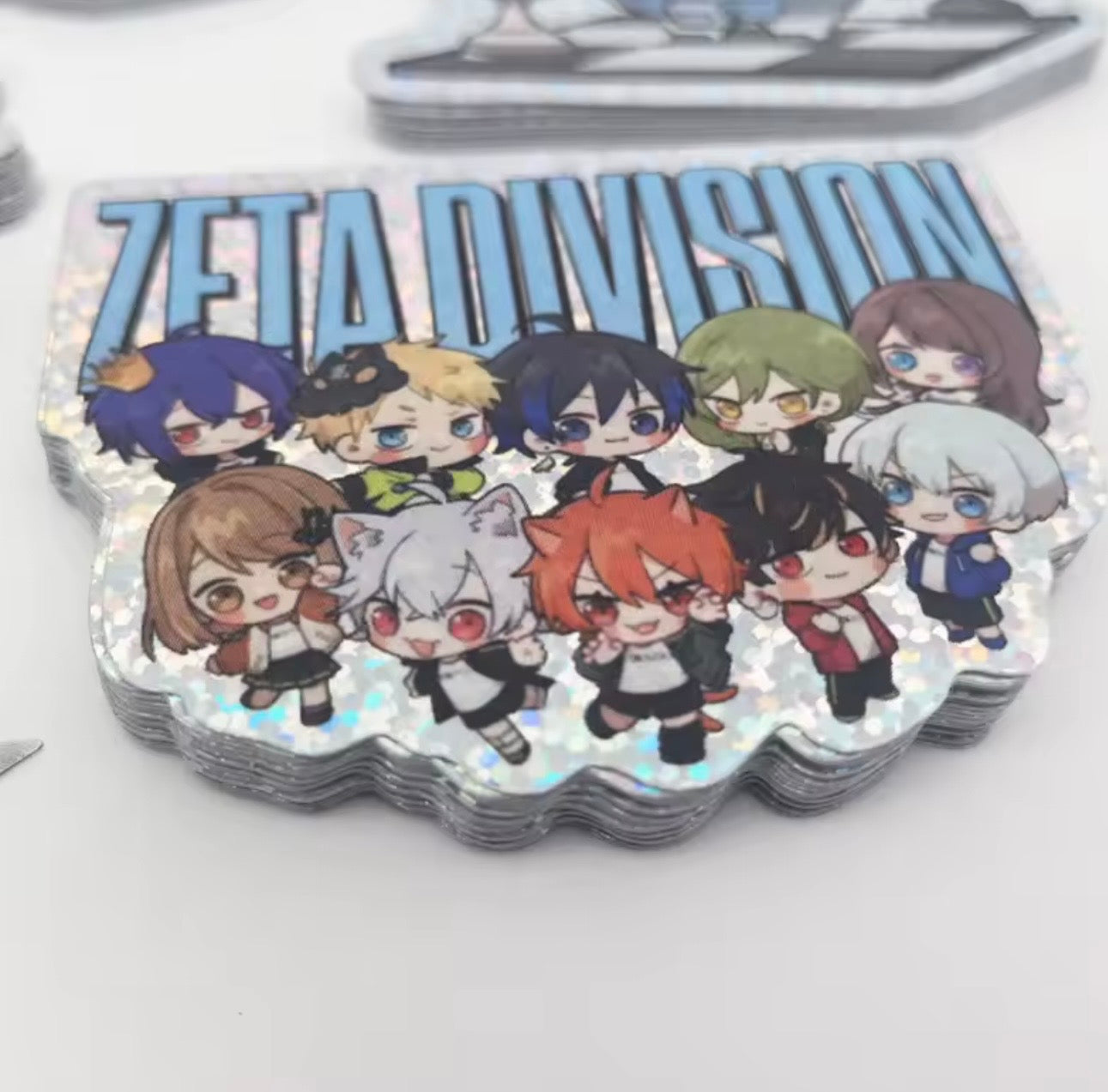 Holographic Dot custom stickers