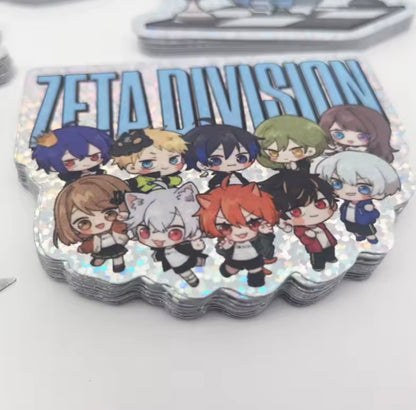 Holographic Dot custom stickers