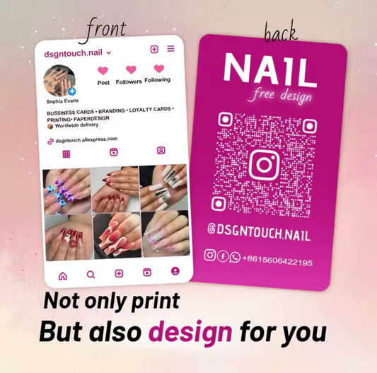 Instagram salon business Card Personalized