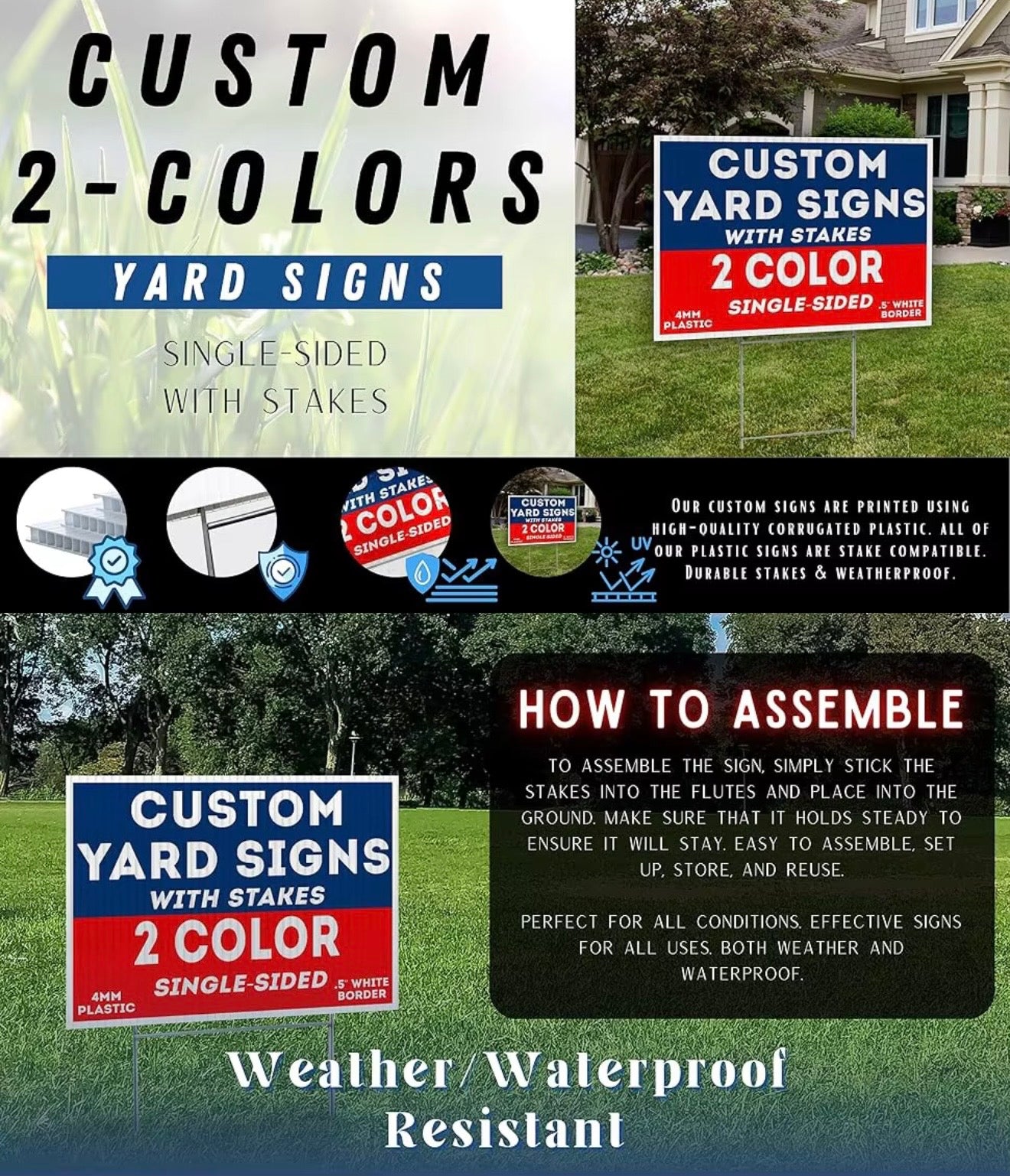 Custom yard signs
