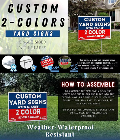 Custom yard signs