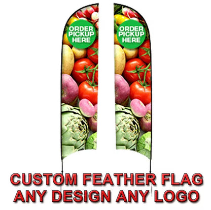 Feather Flag (custom logo)
