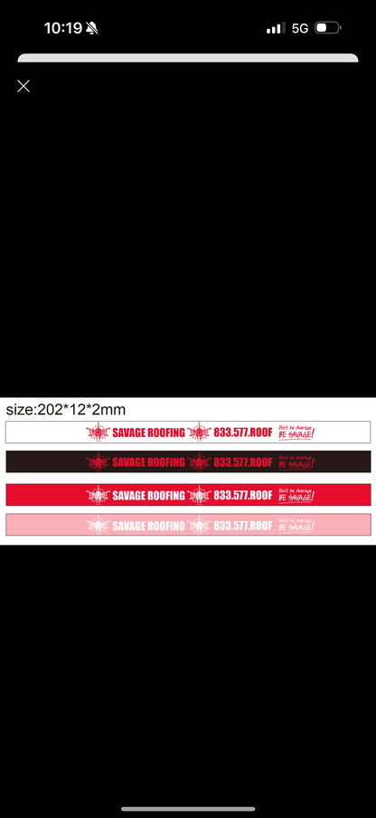 Custom wristbands rubber