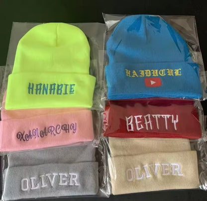 Beanie Embroidery (custom logo)