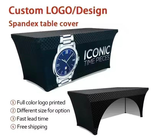 Spandex Table Cover Stretch (Custom Logo)