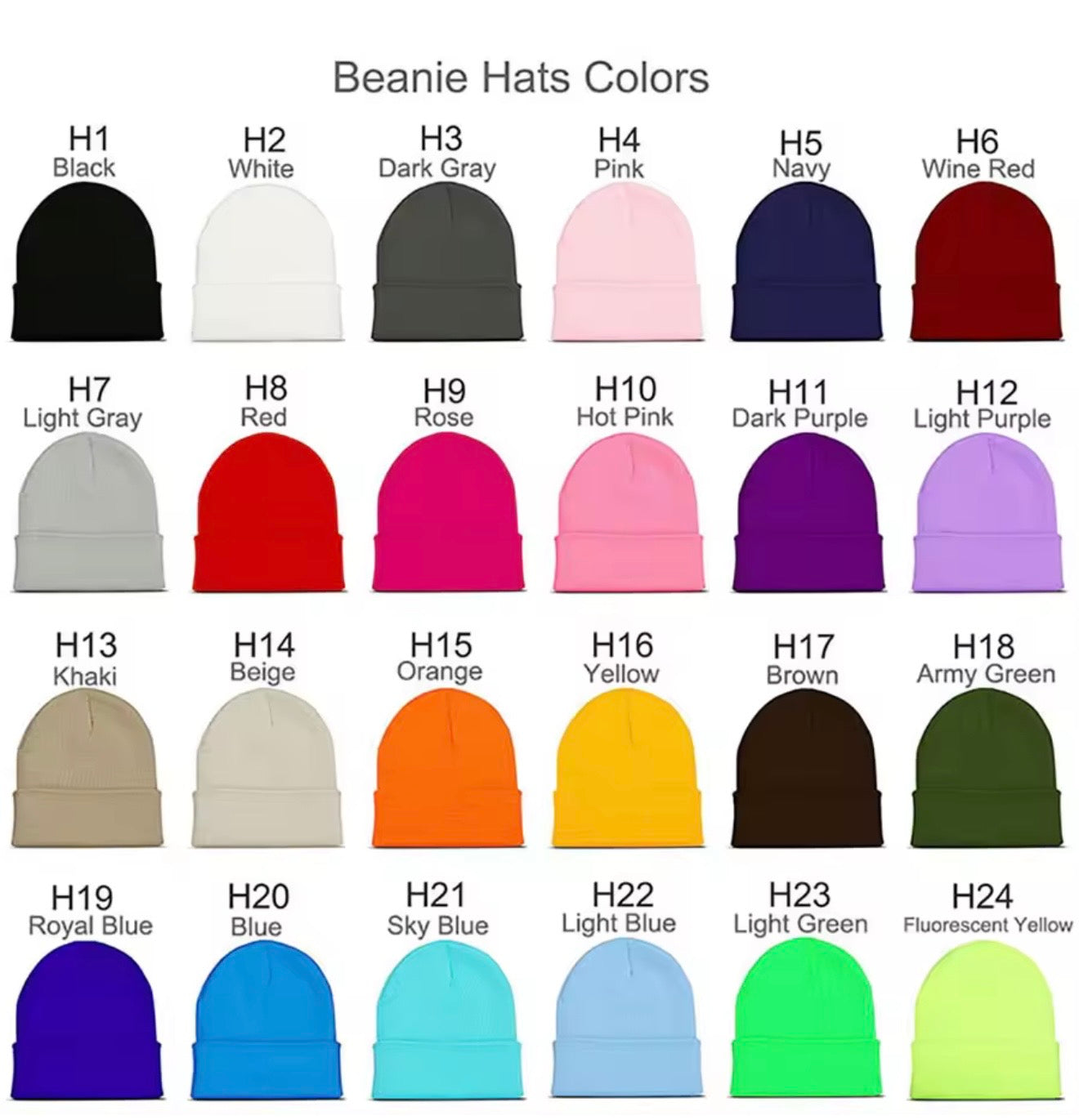 Beanie Embroidery (custom logo)