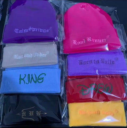 Beanie Embroidery (custom logo)
