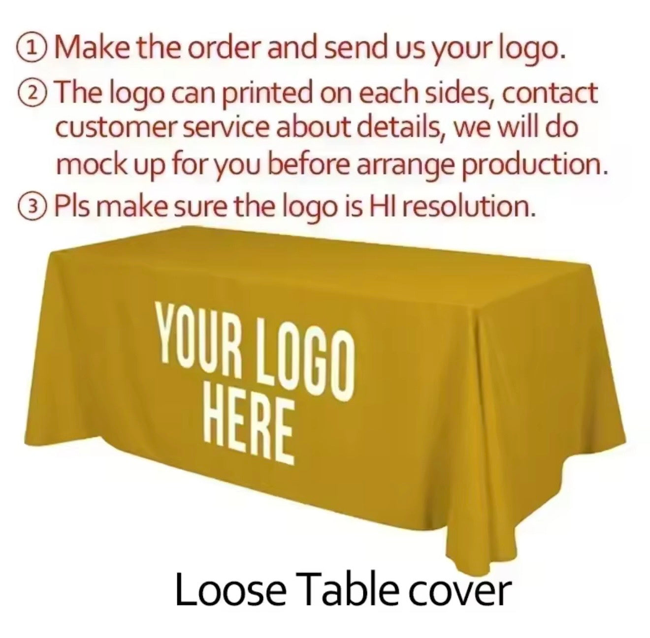 Spandex Table Cover Stretch (Custom Logo)