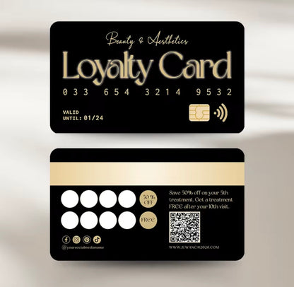 Salon loyalty cards