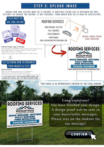 Custom yard signs